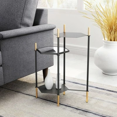 Whitfield Side Table Gold/Black - ZM Home 5 Whitfield Side Table Gold/Black - ZM Home - Image 3