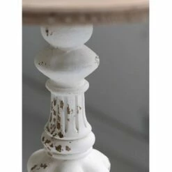 A&B Home Round Side Table Antique White/Natural - A&B Home -Side Tables Sales unnamed file 7325