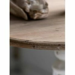 A&B Home Round Side Table Antique White/Natural - A&B Home -Side Tables Sales unnamed file 7326