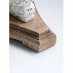 A&B Home Round Side Table Antique White/Natural - A&B Home -Side Tables Sales unnamed file 7327