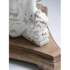 A&B Home Round Side Table Antique White/Natural - A&B Home -Side Tables Sales unnamed file 7328