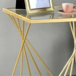 Rathlin Glass Top Side Table with Glass Top Gold - miBasics 7 Rathlin Glass Top Side Table with Glass Top Gold - miBasics -Side Tables Sales unnamed file 7331