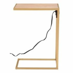 Iris Side Table Brown/Gold - ZM Home