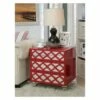 Tibbs Contemporary Side Table Red - HOMES: Inside + Out -Side Tables Sales unnamed file 7345