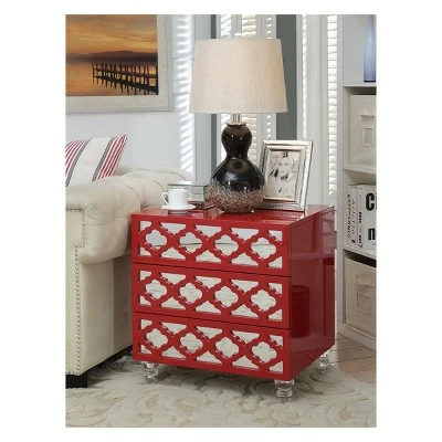 Tibbs Contemporary Side Table Red - HOMES: Inside + Out 3 Tibbs Contemporary Side Table Red - HOMES: Inside + Out