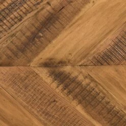 Faye Side Table with Shelf Rustic Brown/Antiqued Brass - Armen Living -Side Tables Sales unnamed file 7362