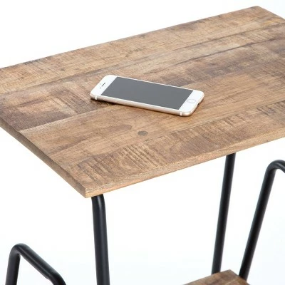 Cooper Industrial Side Table Brown - ClickDecor 4 Cooper Industrial Side Table Brown - ClickDecor - Image 2