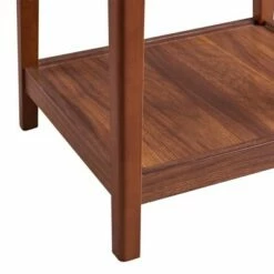Kingston Side Table with Faux Marble Top Solid Wood Leg Walnut - Teamson Home 10 Kingston Side Table with Faux Marble Top Solid Wood Leg Walnut - Teamson Home -Side Tables Sales unnamed file 7399