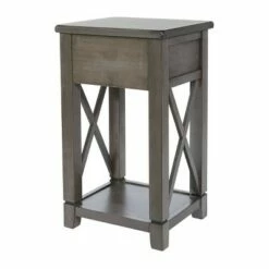 Hillsboro Side Table Gray Wash - OSP Home Furnishings -Side Tables Sales unnamed file 7435
