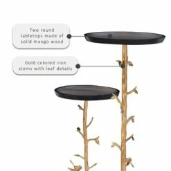 Knollwood Branch Table Set Gold - Powell Company -Side Tables Sales unnamed file 744