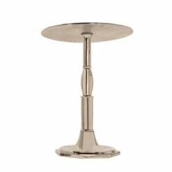 21" Metal Side Table Silver - Sagebrook Home