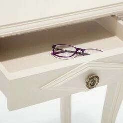 Collins Side Table with Drawer Cream - Finch -Side Tables Sales unnamed file 7482