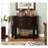 Julie Curved 2 Drawer Side Table Brown - HOMES: Inside + Out -Side Tables Sales unnamed file 7525