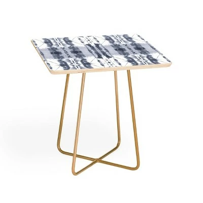 Square Jacqueline Maldonado Paradigm Gray Side Table - Deny Designs Blue/gold 7 Square Jacqueline Maldonado Paradigm Gray Side Table - Deny Designs Blue/gold - Image 5