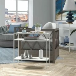 Henn& Hart Matte White Side Table - Henn&Hart -Side Tables Sales unnamed file 7584