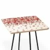 Square Ninola Design Prairie Flowers Countryside Red Side Table - Deny Designs White/gold -Side Tables Sales unnamed file 7588