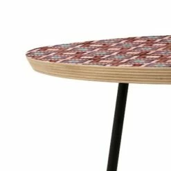Round Schatzi Brown Merri Diamond Dusty Side Table - Deny Designs Purple/gold -Side Tables Sales unnamed file 7609