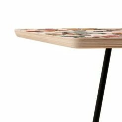 Square Ninola Design Butterflies Wings Countryside Side Table - Deny Designs Pink/gold -Side Tables Sales unnamed file 7614