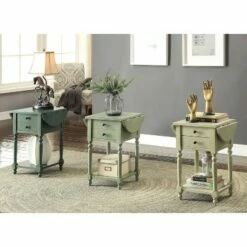 Amaxa Double Drawer Side Table - HOMES: Inside + Out Antique Teal 12 Amaxa Double Drawer Side Table - HOMES: Inside + Out Antique Teal -Side Tables Sales unnamed file 7620
