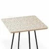 Square Holli Zollinger Adobo Rain Side Table - Deny Designs Black/gold