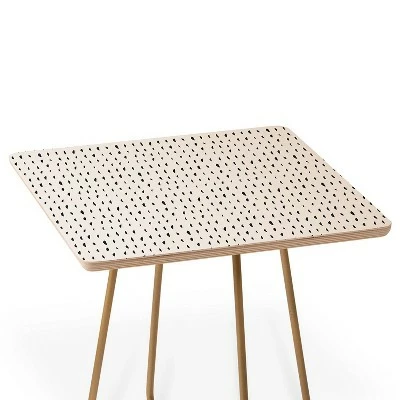 Square Holli Zollinger Adobo Rain Side Table - Deny Designs Black/gold 5 Square Holli Zollinger Adobo Rain Side Table - Deny Designs Black/gold - Image 3