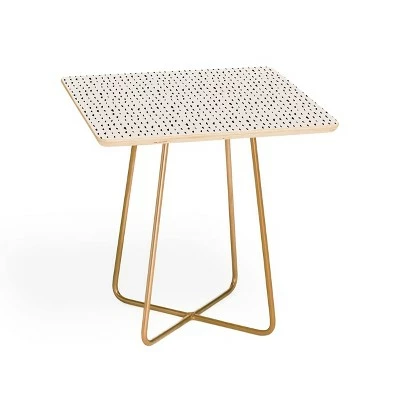 Square Holli Zollinger Adobo Rain Side Table - Deny Designs Black/gold 7 Square Holli Zollinger Adobo Rain Side Table - Deny Designs Black/gold - Image 5