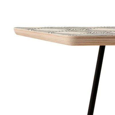 Square Holli Zollinger Playa Diamond Side Table - Deny Designs Black/black 4 Square Holli Zollinger Playa Diamond Side Table - Deny Designs Black/black - Image 2