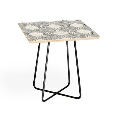 Square Holli Zollinger Playa Diamond Side Table - Deny Designs Black/black 6 Square Holli Zollinger Playa Diamond Side Table - Deny Designs Black/black - Image 4