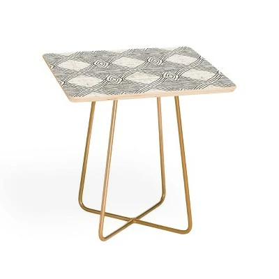 Square Holli Zollinger Playa Diamond Side Table - Deny Designs Black/black 7 Square Holli Zollinger Playa Diamond Side Table - Deny Designs Black/black - Image 5