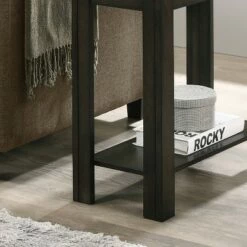 Avanal Shelf Side Table White/Dark Walnut - HOMES: Inside + Out -Side Tables Sales unnamed file 7664