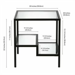 Henn& Hart Metal Two Tier Side Table in Black - Henn&Hart 13 Henn& Hart Metal Two Tier Side Table in Black - Henn&Hart -Side Tables Sales unnamed file 7677