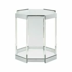 Troy Side Table Acrylic/Glass - Powell Company