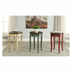 Fuchs Vintage Style Side Table Red - HOMES: Inside + Out
