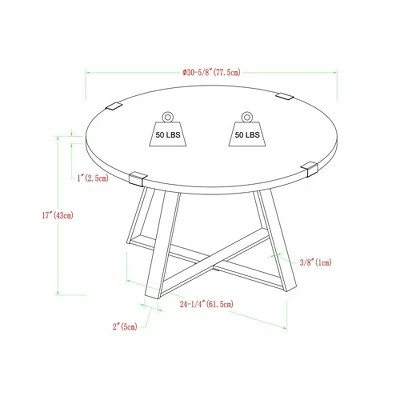 3pc Wrightson Modern Wrap Leg Occasional Table Set - Saracina Home Dark Walnut 8 3pc Wrightson Modern Wrap Leg Occasional Table Set - Saracina Home Dark Walnut - Image 7