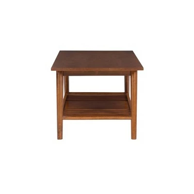 3pc Charlotte Coffee Table and 2 End Tables Walnut - Linon 7 3pc Charlotte Coffee Table and 2 End Tables Walnut - Linon - Image 5