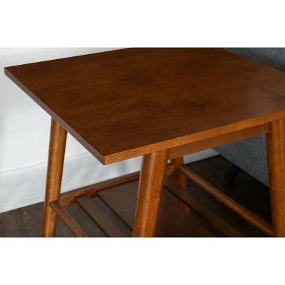 3pc Charlotte Coffee Table and 2 End Tables Walnut - Linon 12 3pc Charlotte Coffee Table and 2 End Tables Walnut - Linon - Image 10