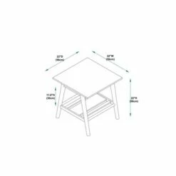 3pc Charlotte Coffee Table and 2 End Tables Walnut - Linon 29 3pc Charlotte Coffee Table and 2 End Tables Walnut - Linon -Side Tables Sales unnamed file 7743