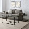 3pc Modern Open Frame Nesting Table Set - Saracina Home Gray Wash/glass -Side Tables Sales unnamed file 7783