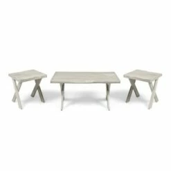 3pc Esmeralda Farmhouse Table Set - Christopher Knight Home Light Gray -Side Tables Sales unnamed file 7797