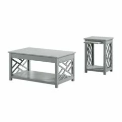 36" Middlebury Coffee Table and End Table with Tray - Alaterre Furniture White -Side Tables Sales unnamed file 7904