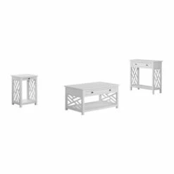36" Middlebury Coffee Table with Drawer, End Table with Tray and Console Table - Alaterre Furniture Light Gray -Side Tables Sales unnamed file 7953
