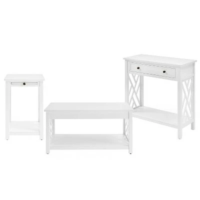 36" Middlebury Coffee Table, End Table with Tray and Console Table - Alaterre Furniture White 24 36" Middlebury Coffee Table, End Table with Tray and Console Table - Alaterre Furniture White - Image 22
