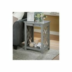 36" Middlebury Coffee Table and 2 End Tables with Tray Shelf - Alaterre Furniture Gray 25 36" Middlebury Coffee Table and 2 End Tables with Tray Shelf - Alaterre Furniture Gray -Side Tables Sales unnamed file 7995