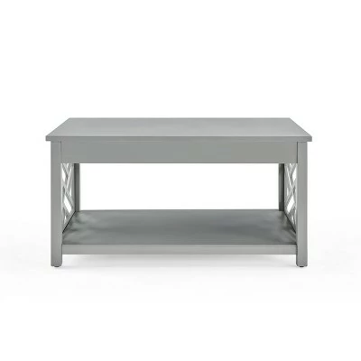 36" Middlebury Coffee Table and 2 End Tables with Tray Shelf - Alaterre Furniture Gray 12 36" Middlebury Coffee Table and 2 End Tables with Tray Shelf - Alaterre Furniture Gray - Image 10