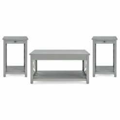 36" Middlebury Coffee Table and 2 End Tables with Tray Shelf - Alaterre Furniture Gray 37 36" Middlebury Coffee Table and 2 End Tables with Tray Shelf - Alaterre Furniture Gray -Side Tables Sales unnamed file 8007