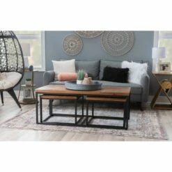Powell Company Emmie Coffee Table with 2 End Tables - Powell Black -Side Tables Sales unnamed file 8017