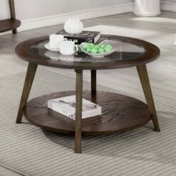3pc Nicolina Coffee Table Set Dark Oak - miBasics -Side Tables Sales unnamed file 810