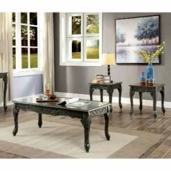 3pc Umbarger Occasional Table Set Gray - HOMES: Inside + Out