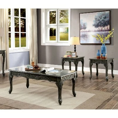 3pc Umbarger Occasional Table Set Gray - HOMES: Inside + Out 3 3pc Umbarger Occasional Table Set Gray - HOMES: Inside + Out