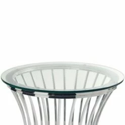 2pc Astoria Occasional Table Set Chrome - Picket House Furnishings